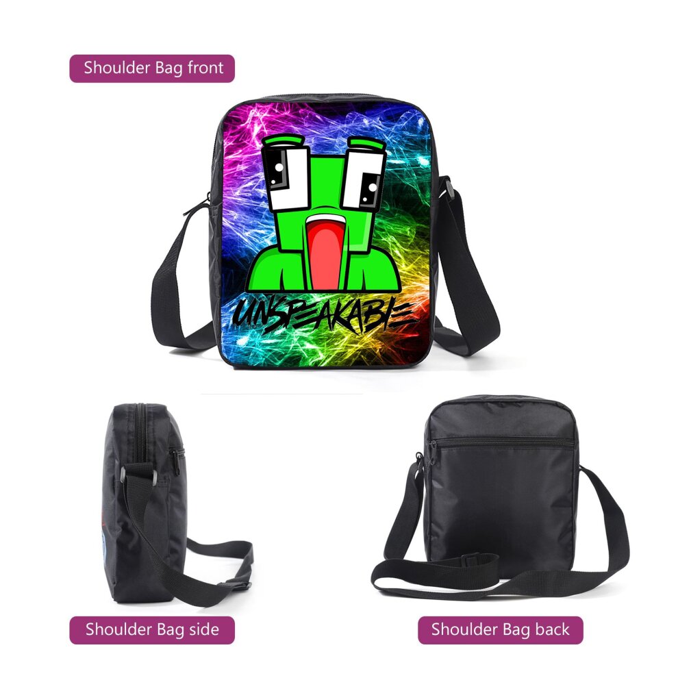 MakeCool Style 1 3 PCS UNSPEAKABLE Backpack Kids School Bag Gift