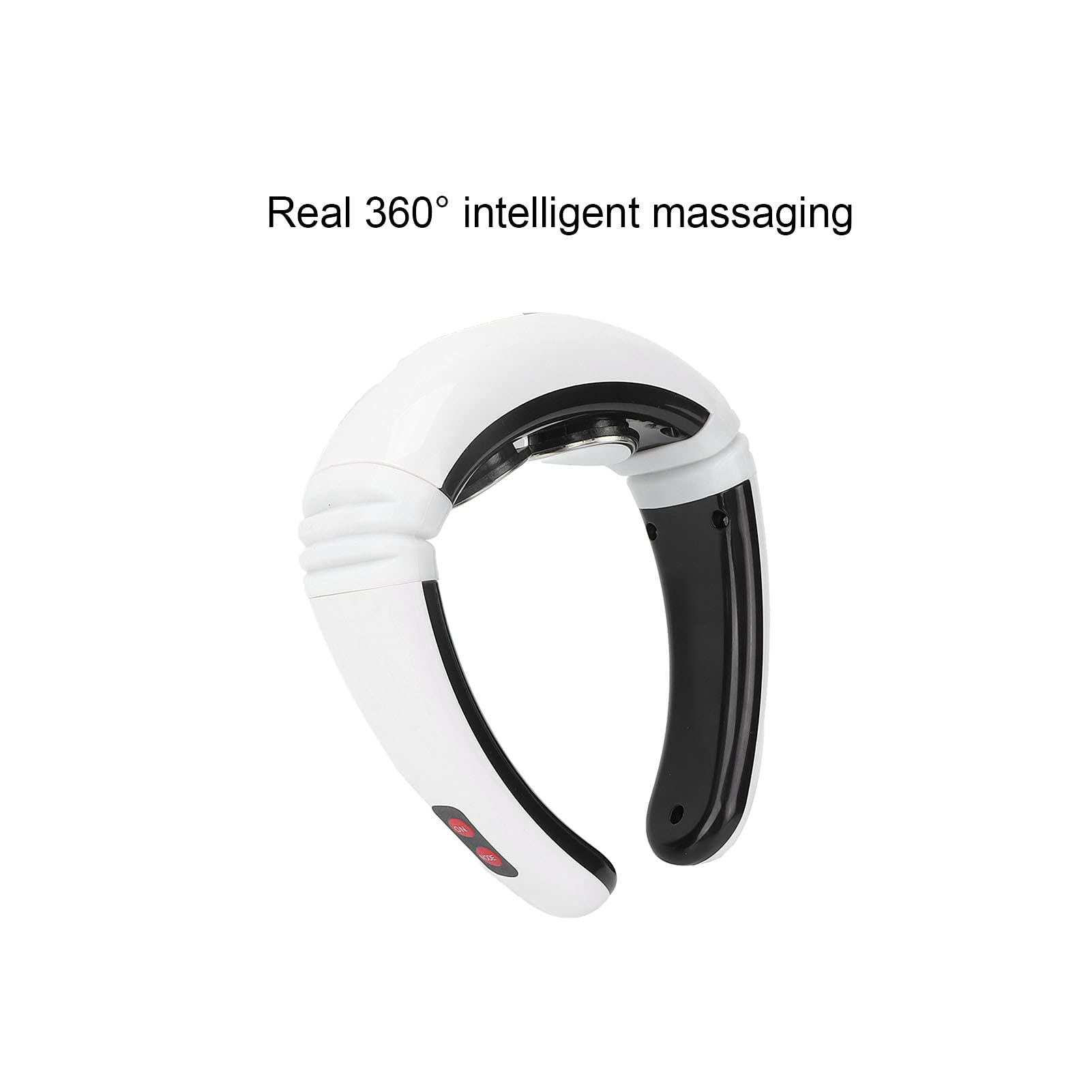 Electric Neck Massager 6 Modes with Body Pulse Patches Portable and Soothing Electric Pulse Neck Massager for Pain Relief Deep Tissue Massage Shoulder Back Cervical Vertebra Massage for Home Office Car Use