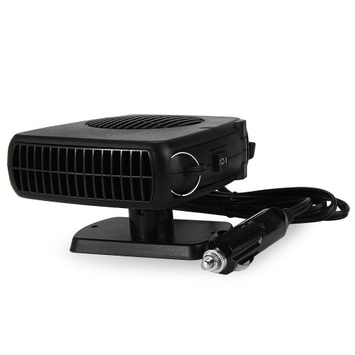 Car Heater Defroster Electric Vehicle Mini Windshield Defogger 150W 12V Plug in Cigarette Lighter Portable Auto Heater Fan Anti-Fog 2 in 1 Heating Cooling Function