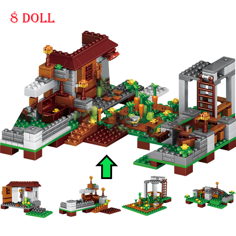 Minecraft My World Series Mini figure Building Block Fit Lego Toy Gift Model 4 IN 1 Minecraftinglys Building Blocks Sets Action Figures Compatible My World Bricks Sets Kid Toys