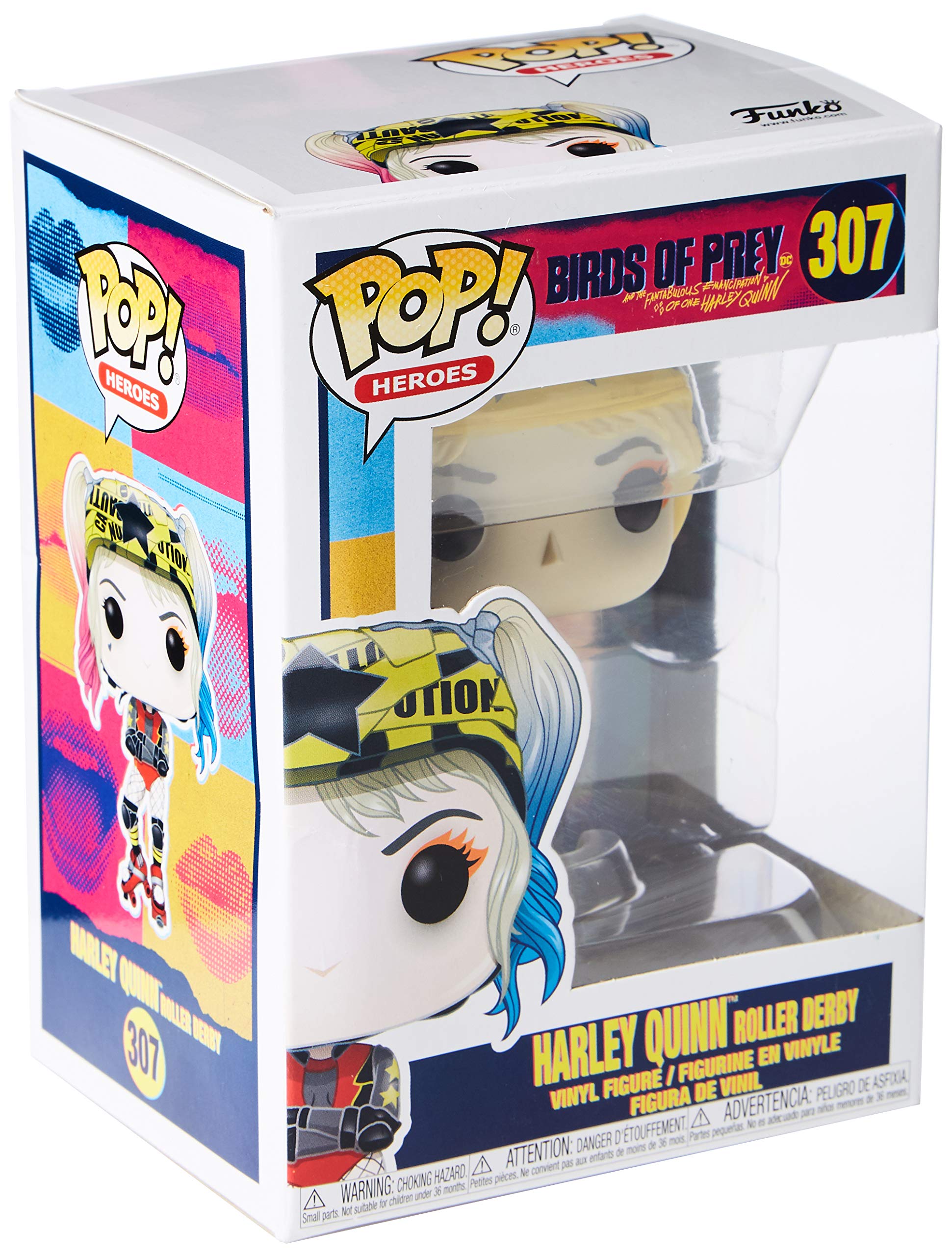 Action Figure Toys Funko POP Heroes Birds of Prey Harley Quinn Roller Derby Collectible Vinyl Figure Desk Decoration Christmas Birthday Party Surprise Gift Multicolour