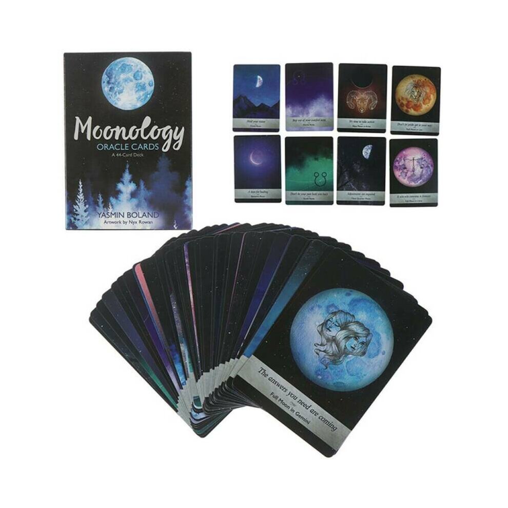 Tarot Cards Moonology Oracle Card A 44 Cards Deck English  Practical Party Board Game Divination Fate Game Affectional Cards for Beginners Gift