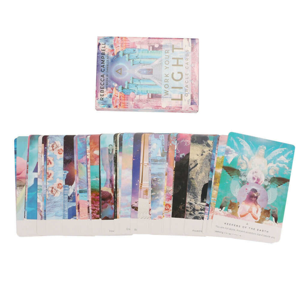 Tarot Card Work Your Light Oracle Cards 44 Card Deck and Guidebook Mind Body Spirit