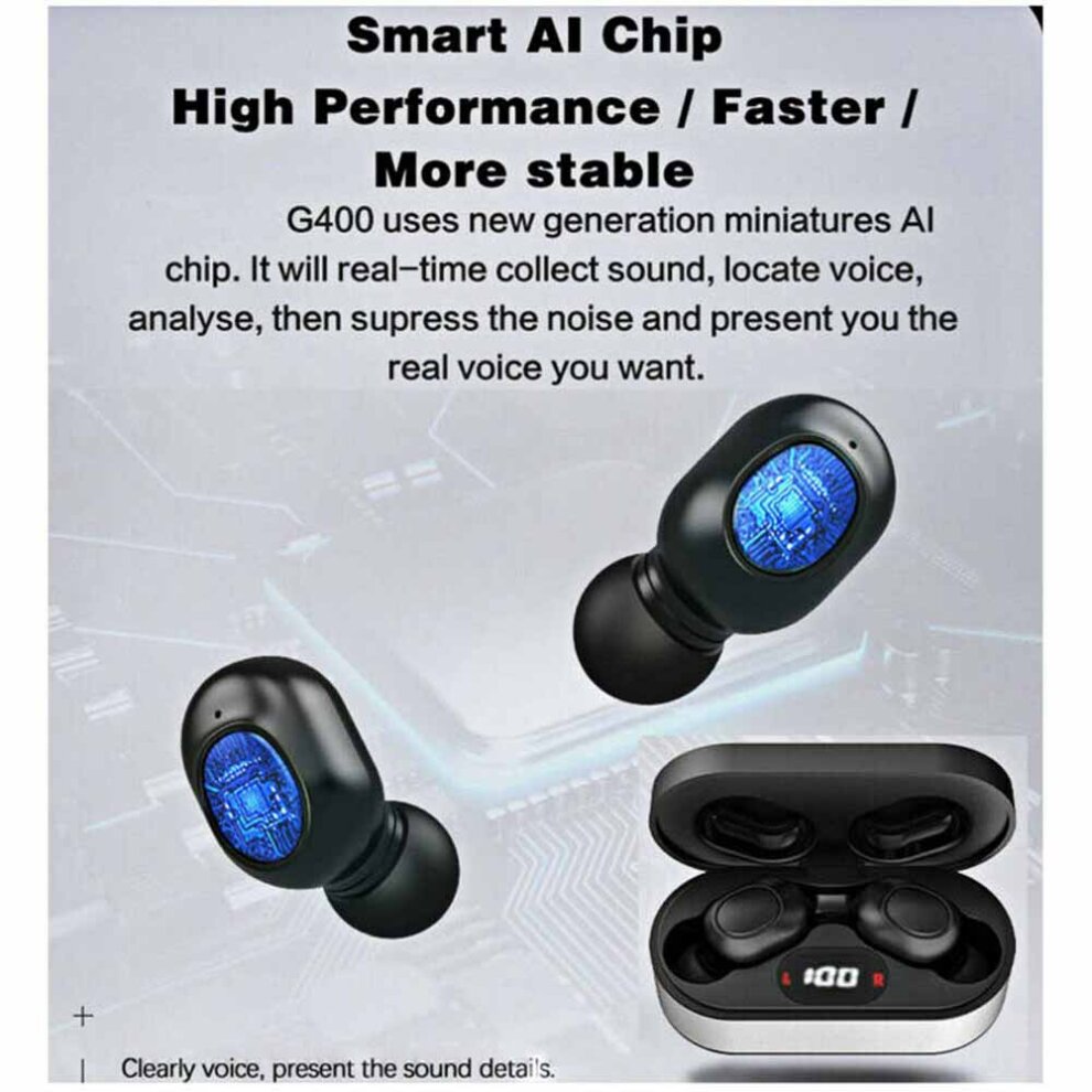 Digital Rechargeable Hearing Aids In-Ear Invisible Sound Voice Amplifier 1Pair