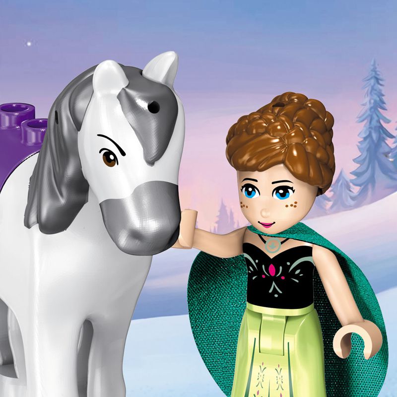 Frozen Anna Adventure Building Blocks Mini City Building Children Diy Toys Elsa Princess Series Christmas Gifts