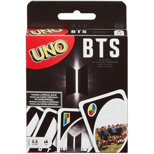 UNO BTS Card Game for 7-Year-Olds and Up with 112 Cards
