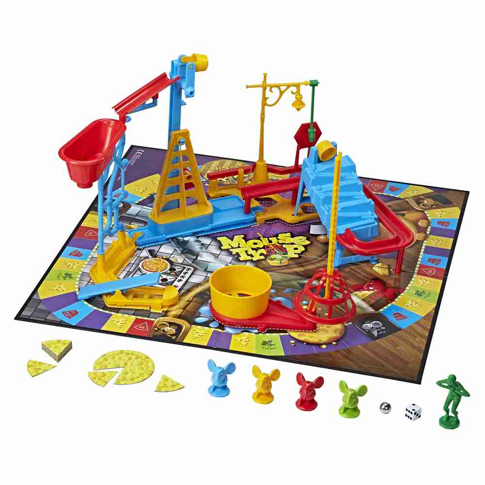 The Mouse Trap Game-Multicolor-One Size Classic Mousetrap Board Game