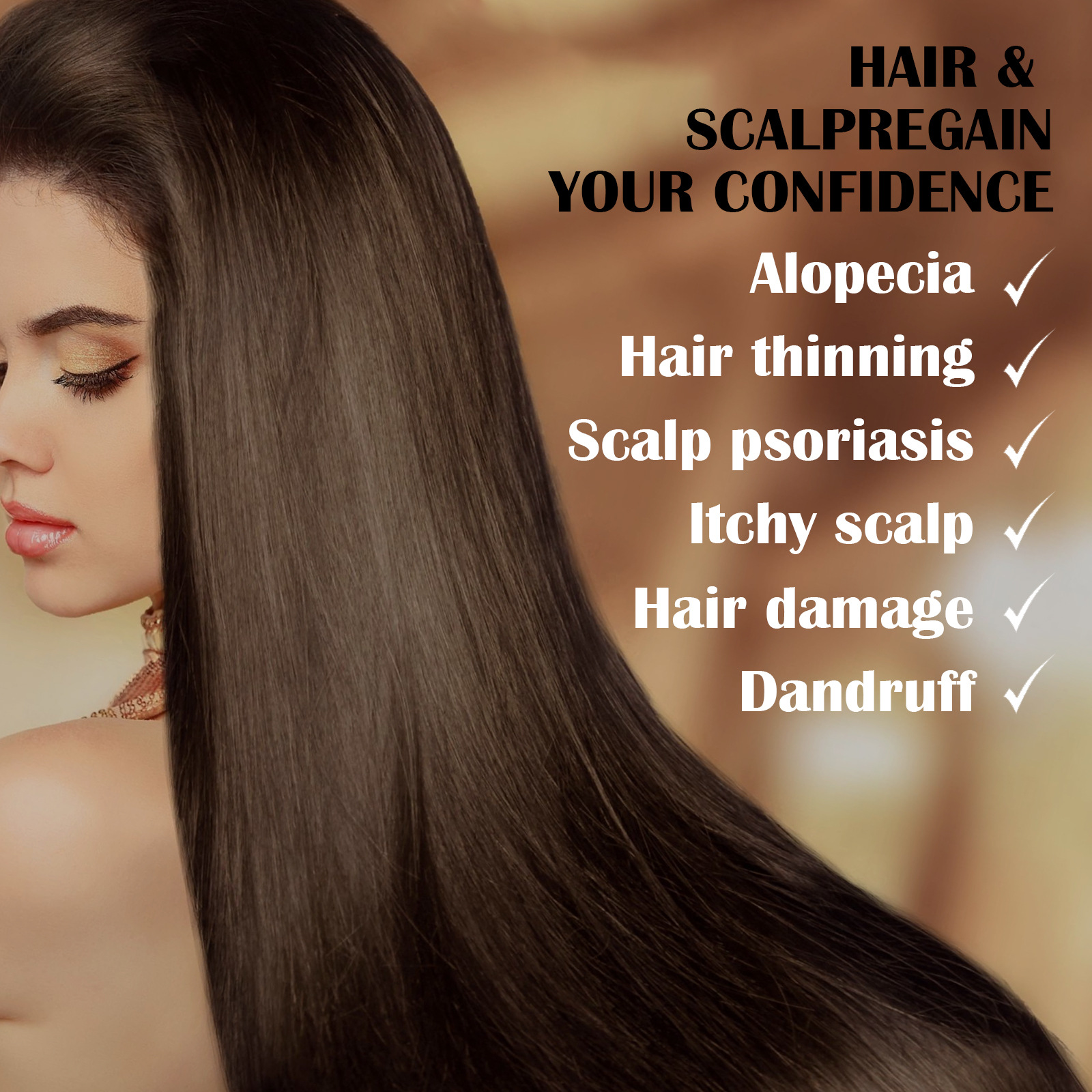 Hair Serum Psoriasis Dandruff Treatment for Scalp Oil Anti Itching Follicle Booster Stimulator Moisturizes Smoothing Nourishing