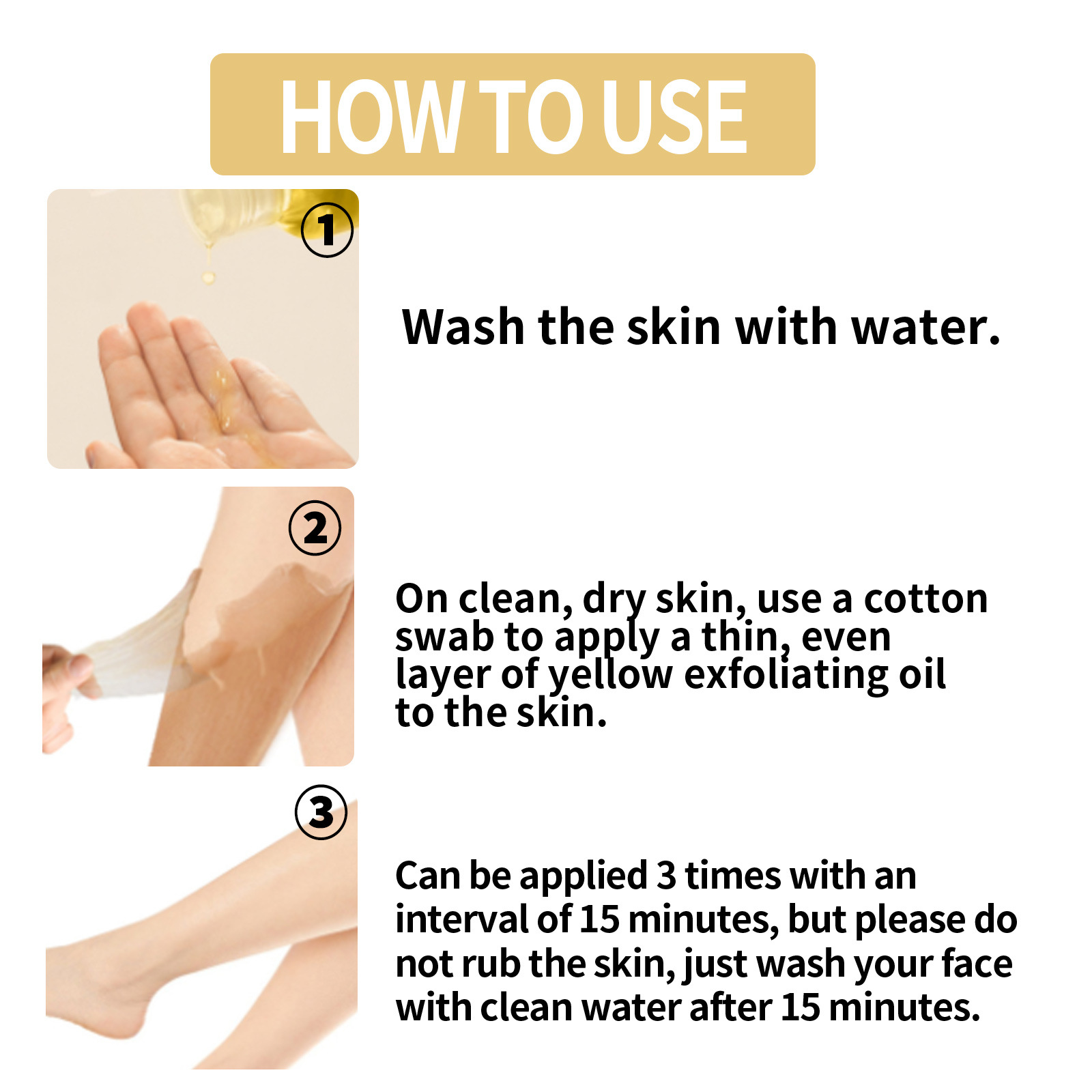 Whitening Peeling Oil for Face Natural Super Strength Yellow Peeling Solution Oil Body Exfoliation Dark Skin Remove Brightening Whitening Skin Care