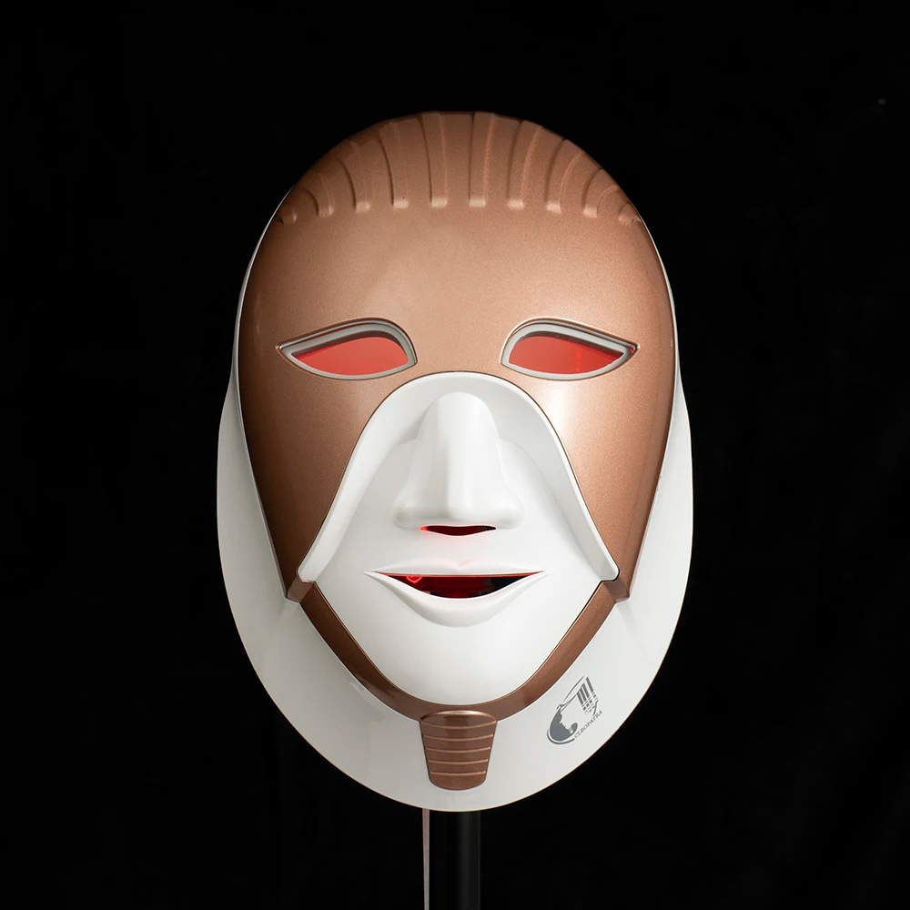 Led Mask 7 Color Facial Cleopatra LED Mask 630nm Red light Smart Touch Face Neck Care Machine