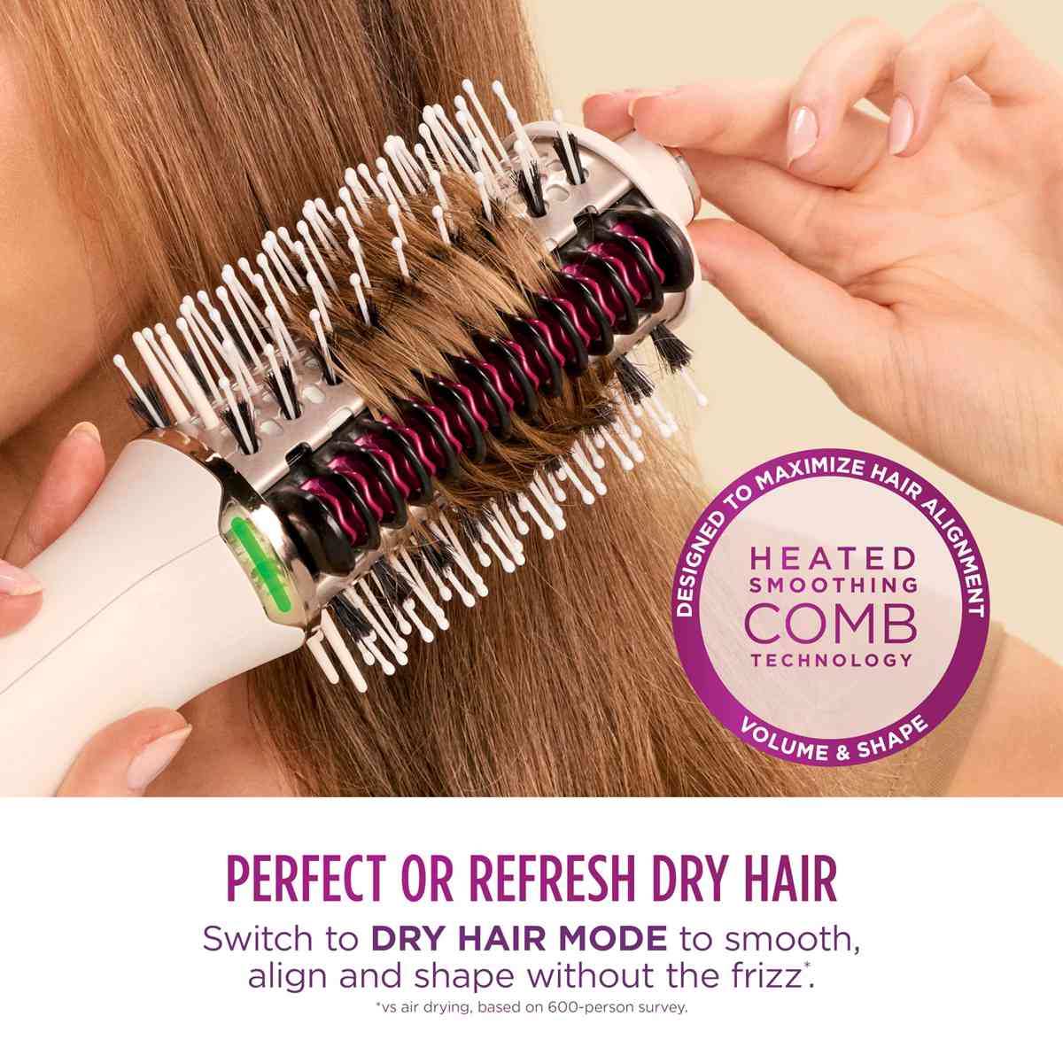 Shark Hair Straightener Hair Smooth Style Heated Comb + Blow Dryer Brush Wet & Dry Modes, Smoothing Hot Air Brush with 3 Temperatures