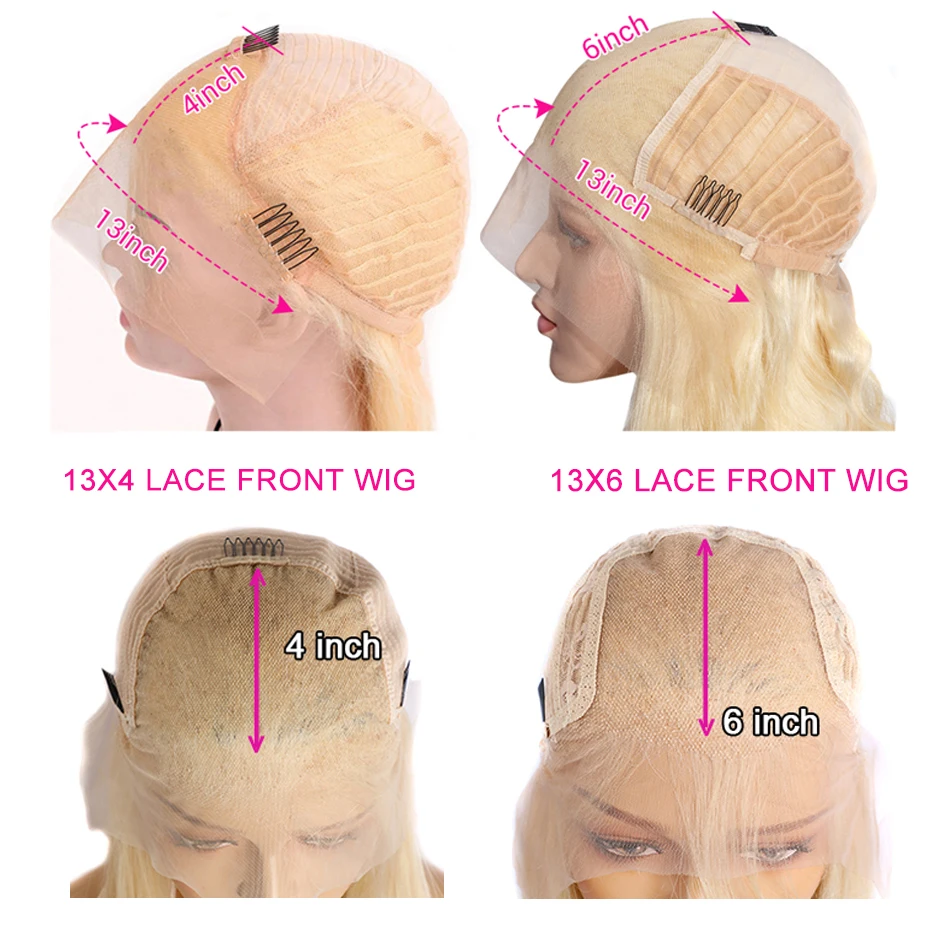 (13x4 HD Frontal Wig 8 inch bob) 13x6 HD Transparent 613 Blonde Lace Frontal Human Hair Wigs 613 Bob Wig Brazilian Bone Straight 13x4 Lace Front Human Hair Wigs
