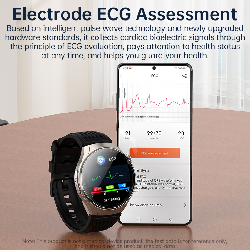 (Black Massage) Men Smart Watch CES Sleep Aid Massage Watch Women Physical Therapy ECG Blueooth Call Health Smartwatch Lipids Monitor Fitness Tracker