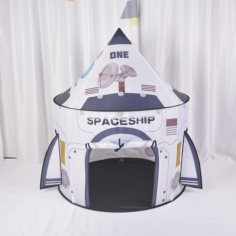 Game House Space Station Kids Folding Playhouse Tent Toddler House Indoor Outdoor ﻿