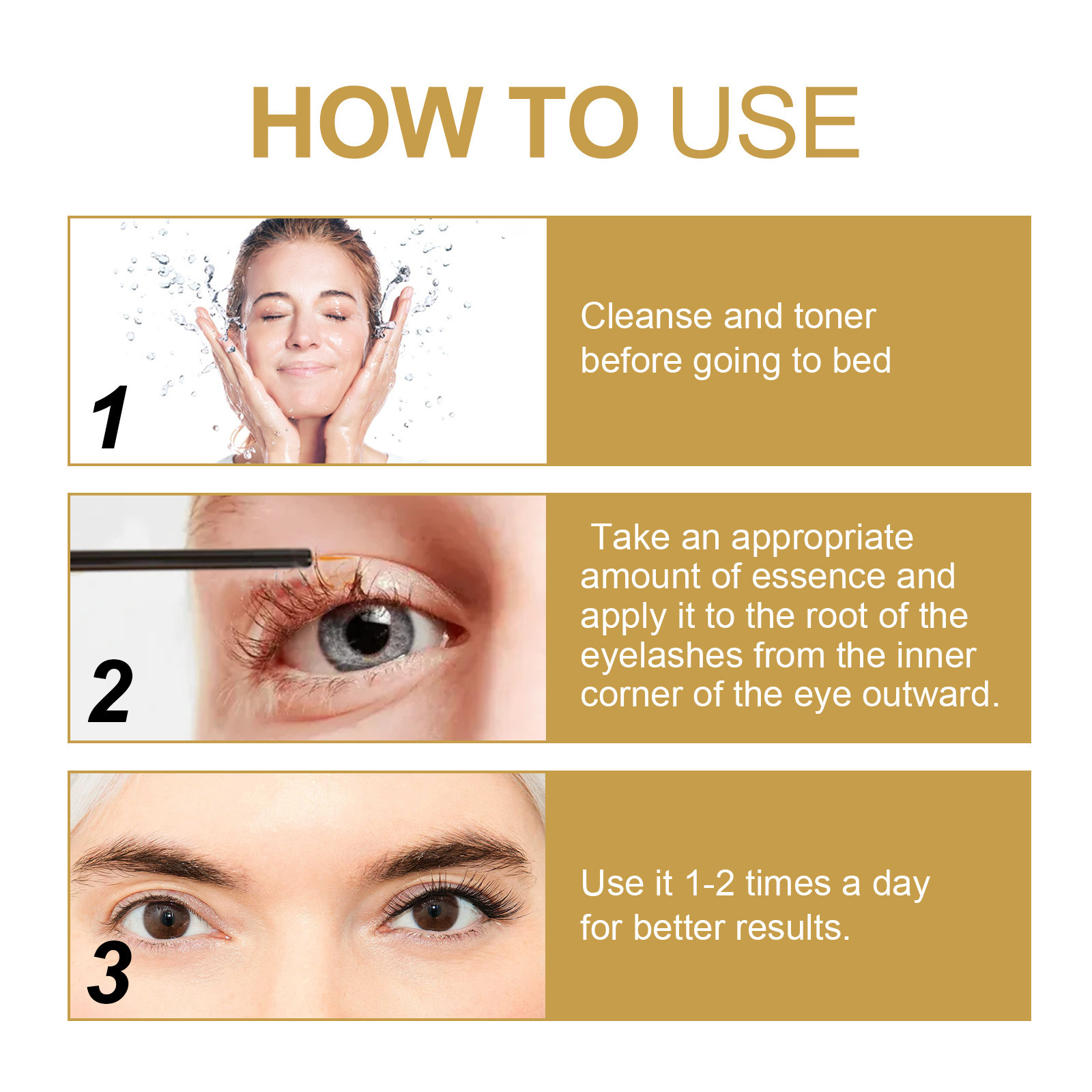 Eyelash Growth Liquid Longer Fuller Essence Eye Black Thickens Eyelashes Strengthen Natural Eyelashes Extend Eyebrow Growth Serum Beauty Care 5ml