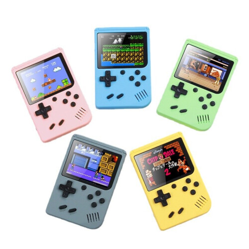 (Blue) Handheld Game Players Portable Retro Video Console