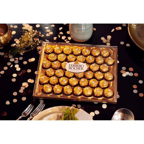 Ferrero Rocher Pralines, Chocolate Hamper Valentines Day, Easter, Gift Box, Whole Hazel