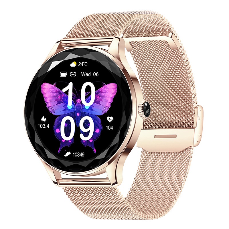 Women Fashion Blue Tooth Call Heart Rate Health Smart Watch