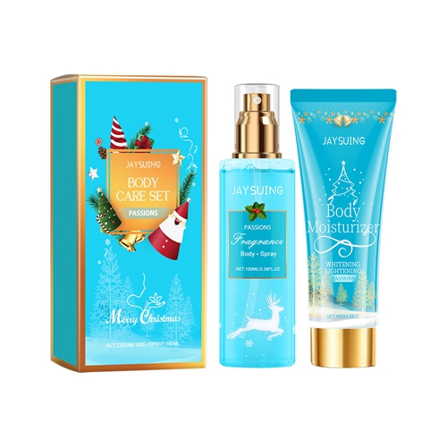 JAYSUING Moisturizing Cream Body Spray Long Lasting Fragrance Smoothing Body Repairing Dry Refreshing Nourishing Lotion Skin Care Women Christmas Gift Set