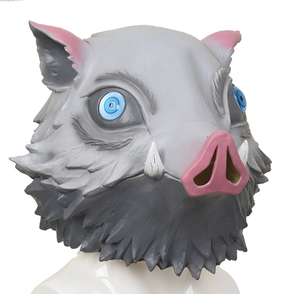 Demon Slayer Kimetsu no Yaiba Cosplay Hashibira Inosuke Mask Wild Boar Face Mask