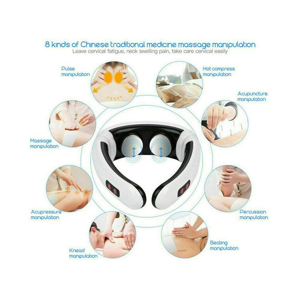 Pro Electric Cervical Neck Massager Body Shoulder Relax Massage Relieve Soft