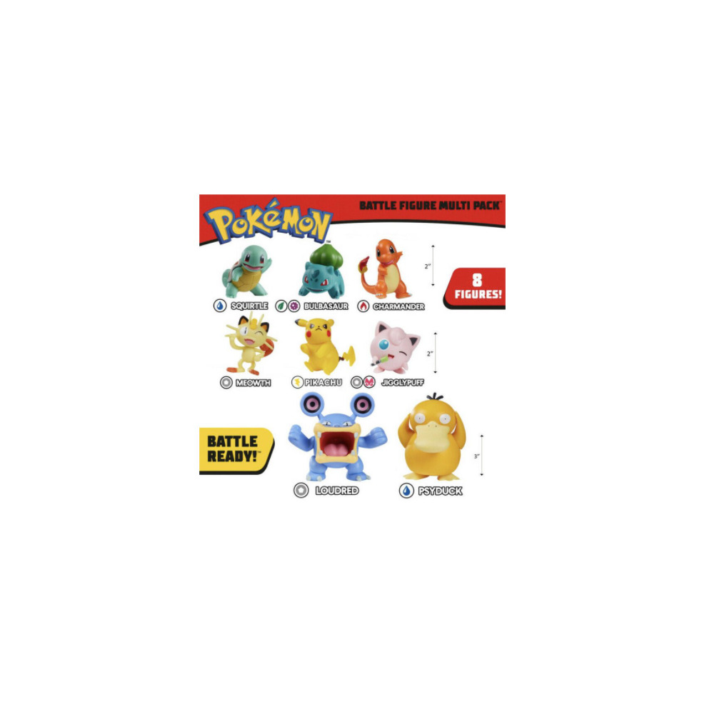 Poku00e9mon Battle Ready 8pcs Multi Pack Boxed Kids Gift