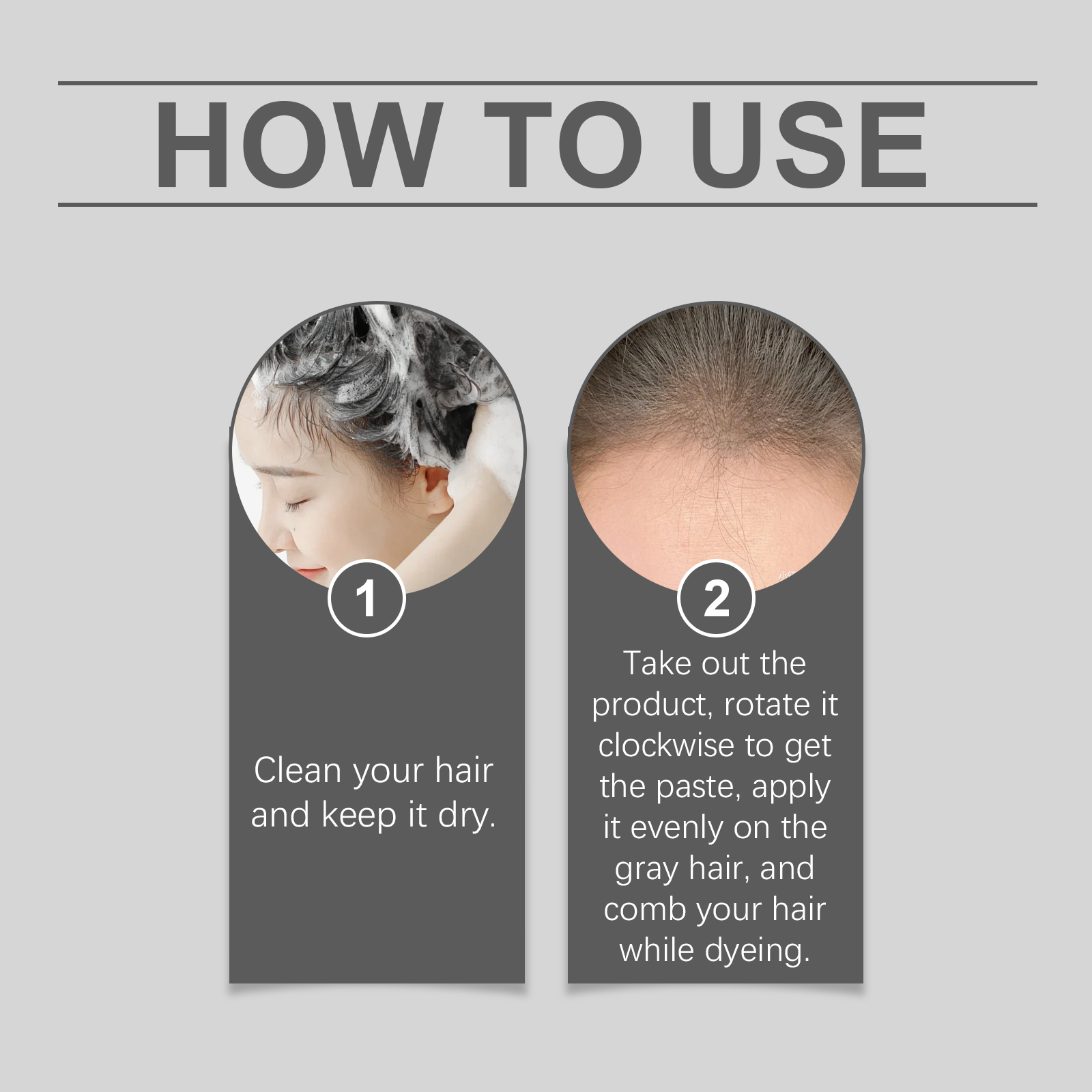 Temporary Hair Color Stick Black Hair Coverage Concealer Black Brown Hairline Beard Portable Disposable Root Hair Dye Comb ﻿