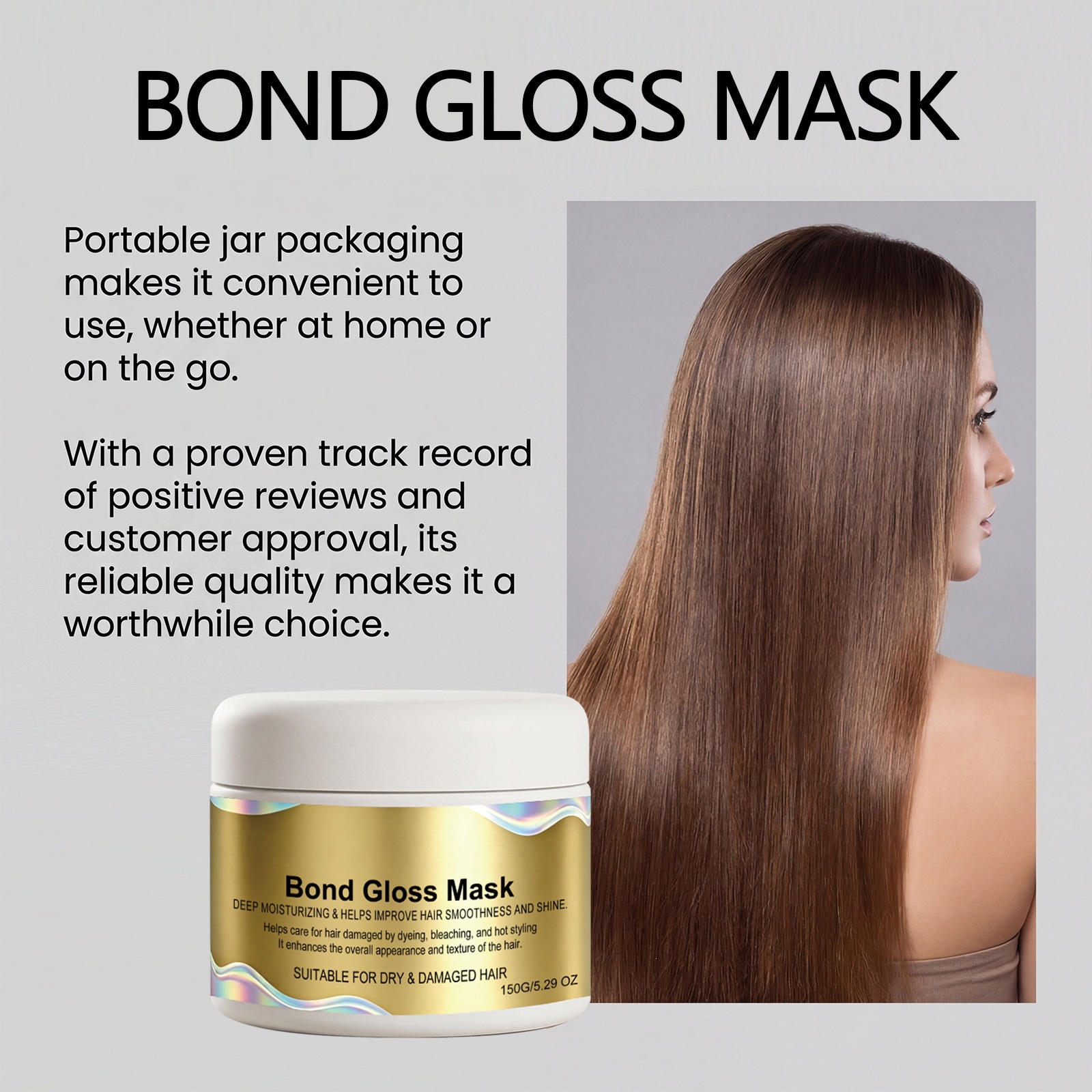 Moisturizing Hair Mask For Deep Hydration Frizz Control And Silky Smooth Care