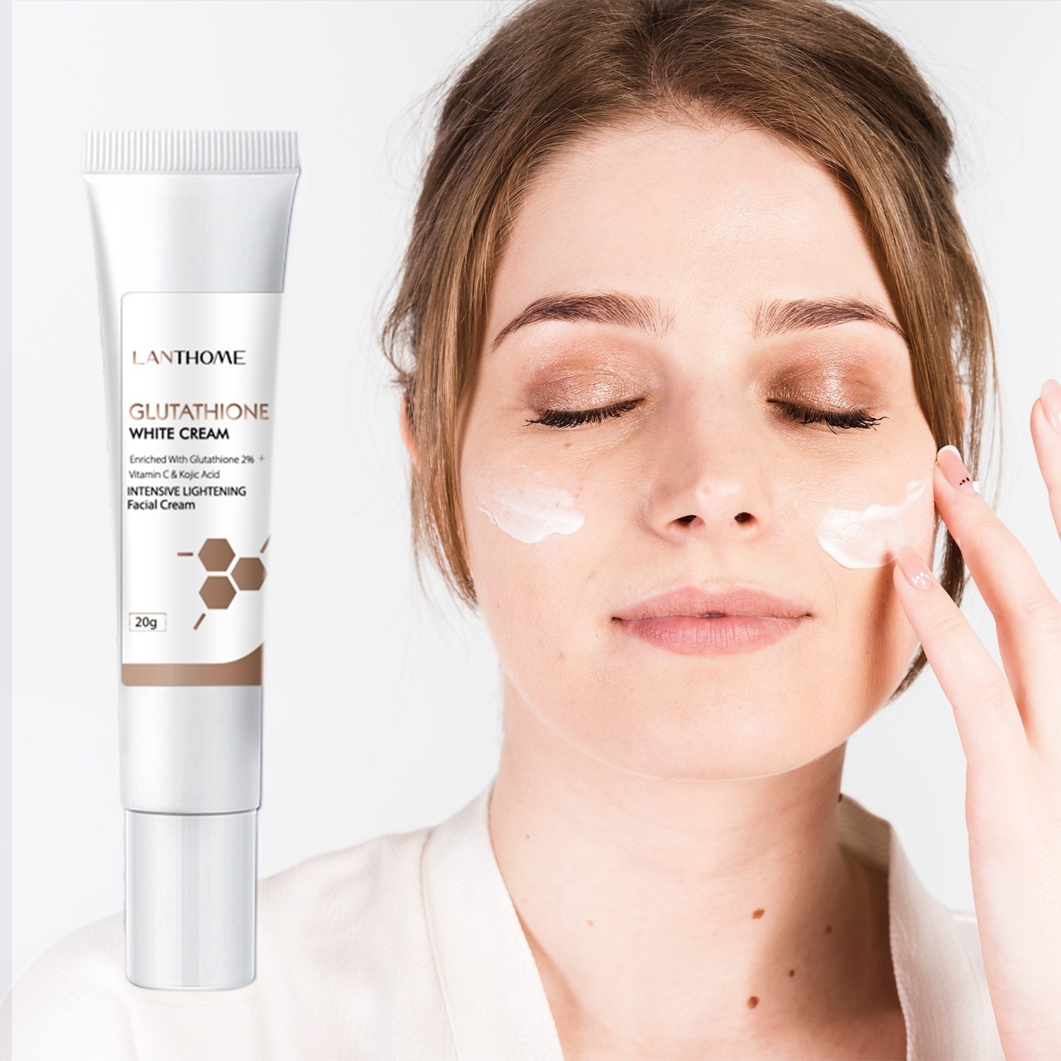 Glutathione Face Cream Brightening Moisturising Skin Care for Daily Use Natural 20g