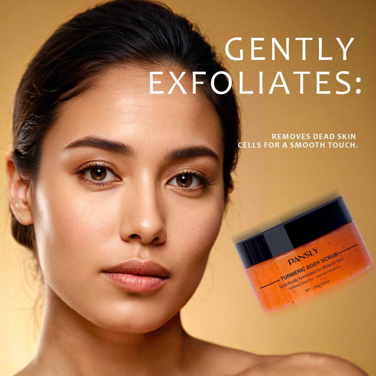 Turmeric Body Scrub Exfoliating Cleansing 2 in 1 for Smooth Soft Skin Daily Use Natural 200g