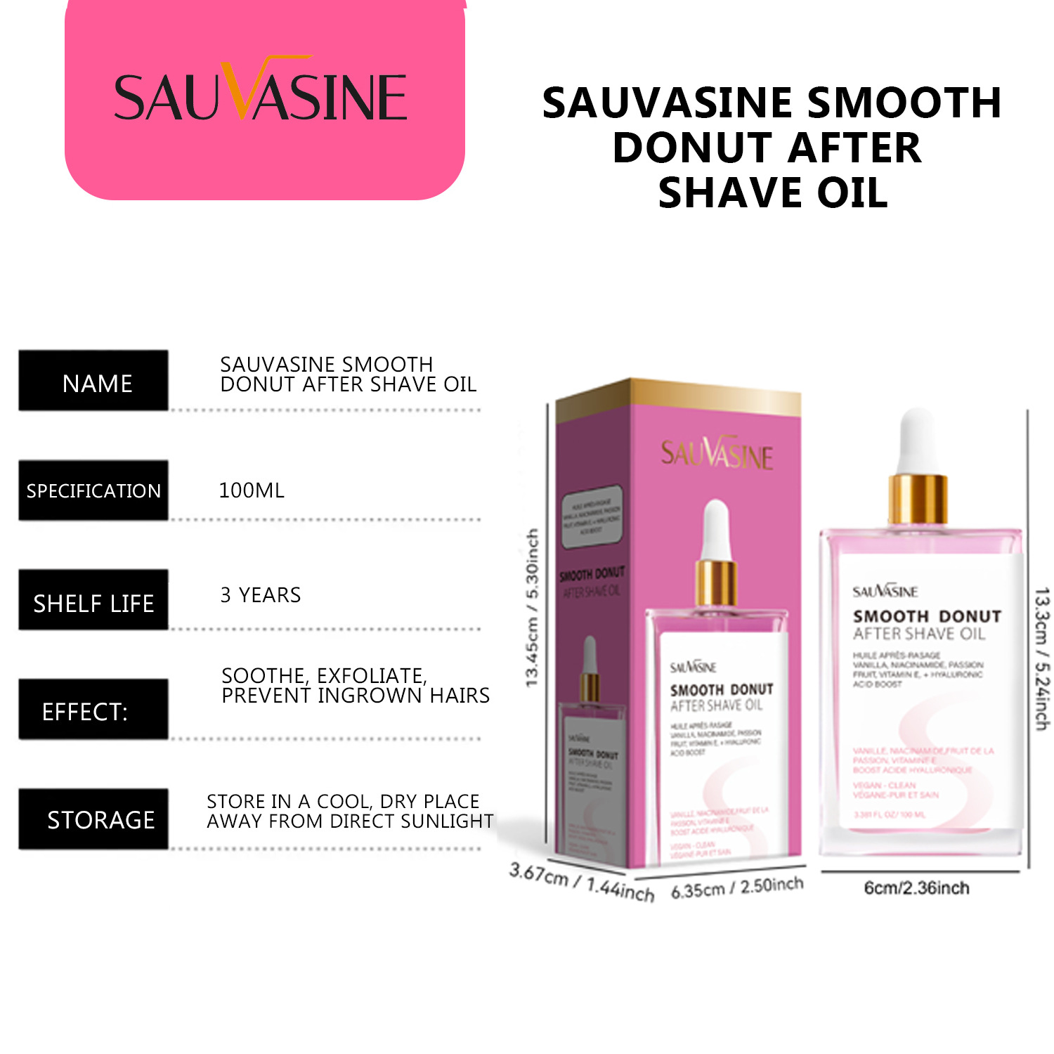 After Shave Oil Soothing Moisturizing Skin Barrier Support With Niacinamide Hyaluronic Acid And Vitamin E For Post Shave Daily Care 100ml