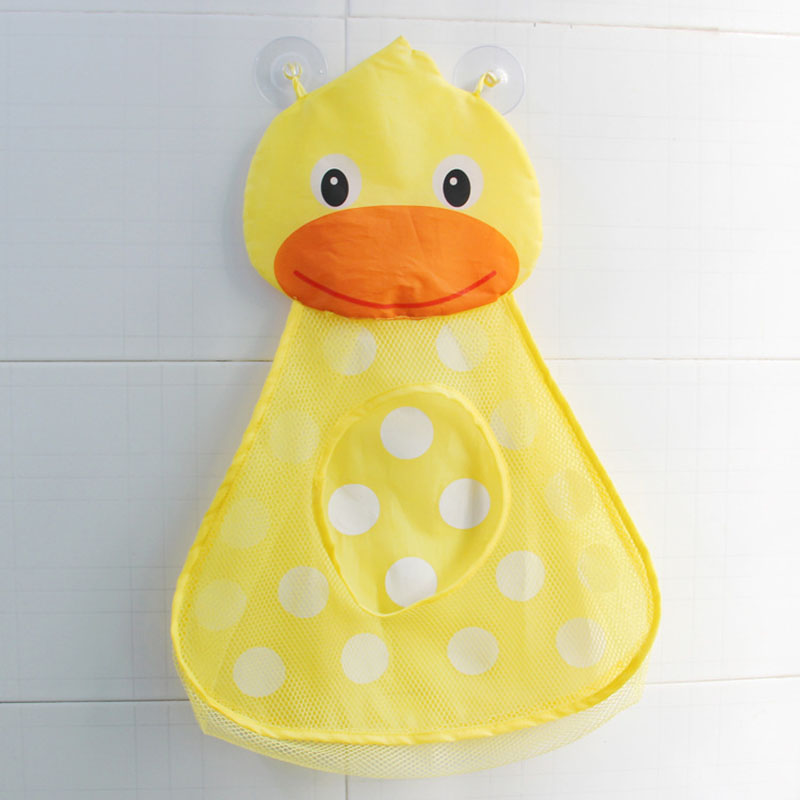 (dinosaur 553) Baby Bath Toys Cute Duck Frog Mesh Net Storage Bag Strong Suction Cups Bath Game Bag Bathroom Organizer Water Toys for Kids Gift