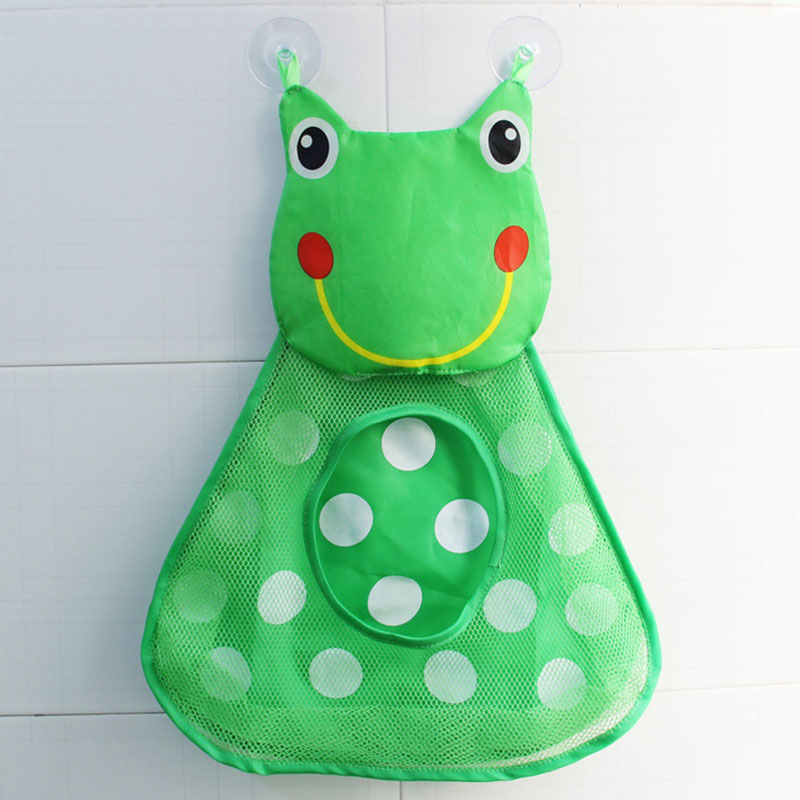 (dinosaur 553) Baby Bath Toys Cute Duck Frog Mesh Net Storage Bag Strong Suction Cups Bath Game Bag Bathroom Organizer Water Toys for Kids Gift
