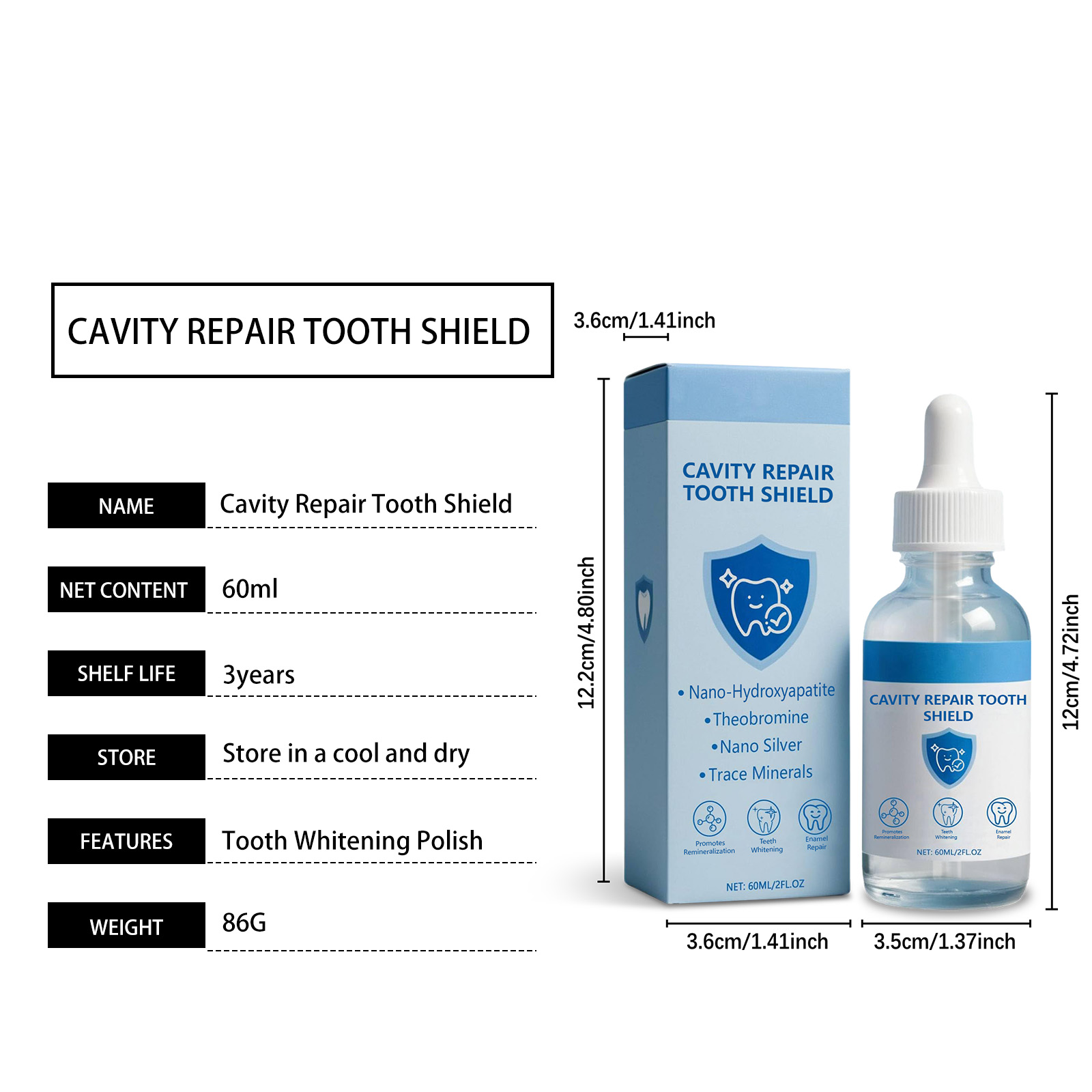 Dental Care Essence Liquid Clean Tooth Surface Reduce Tooth Stains Natural Gloss Gentle Maintain Oral Long Lasting Fresh