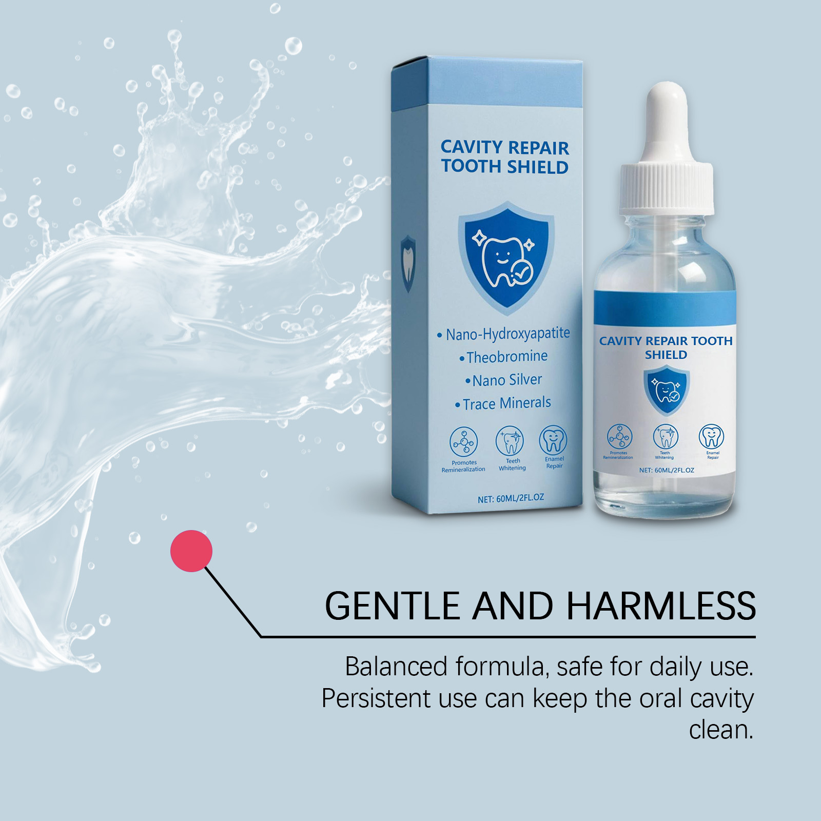 Dental Care Essence Liquid Clean Tooth Surface Reduce Tooth Stains Natural Gloss Gentle Maintain Oral Long Lasting Fresh