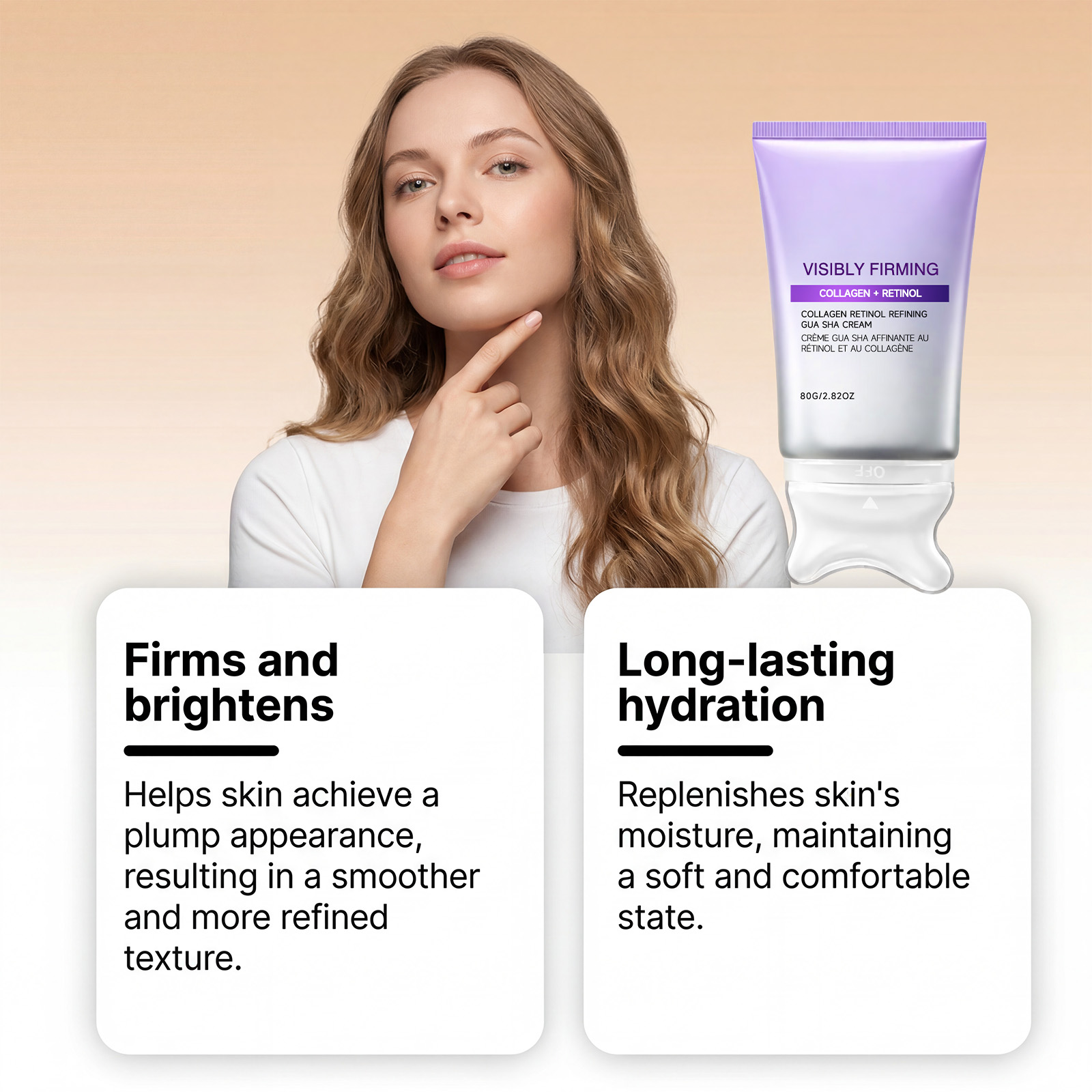 Retinol Moisturizing Massage Cream Light Hydrating Soft Refreshing Daily Care For Facial Skin Regular Skincare