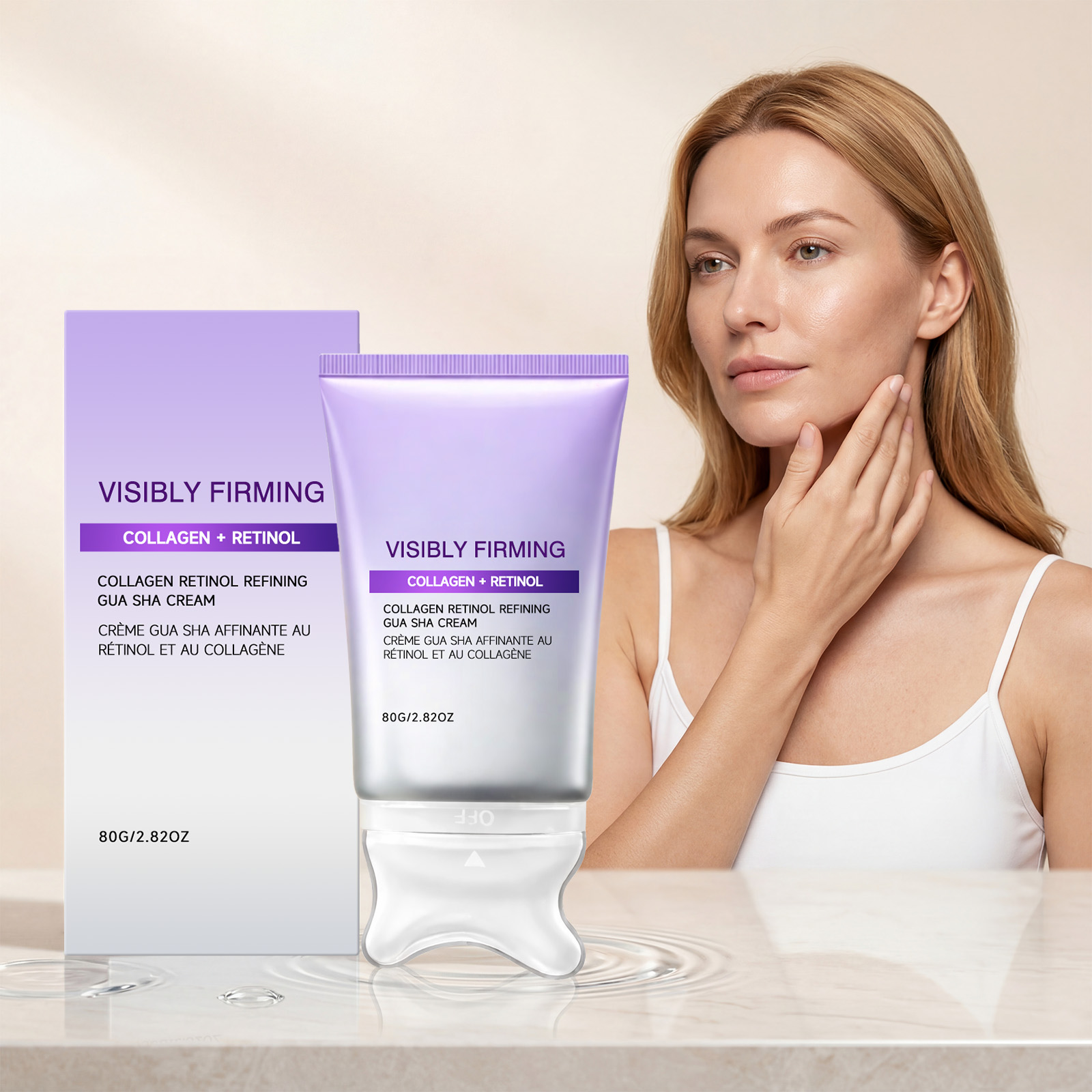 Retinol Moisturizing Massage Cream Light Hydrating Soft Refreshing Daily Care For Facial Skin Regular Skincare