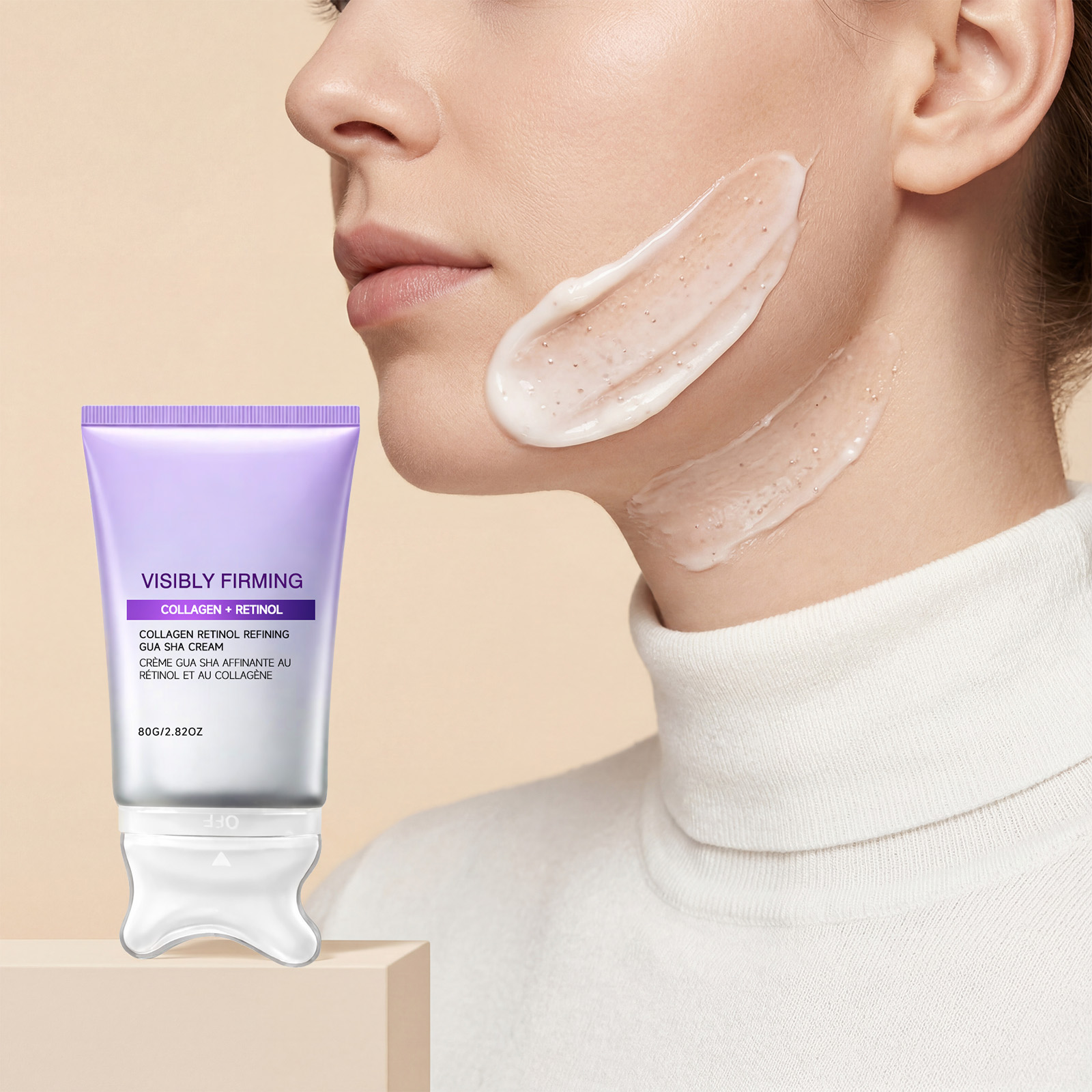 Retinol Moisturizing Massage Cream Light Hydrating Soft Refreshing Daily Care For Facial Skin Regular Skincare