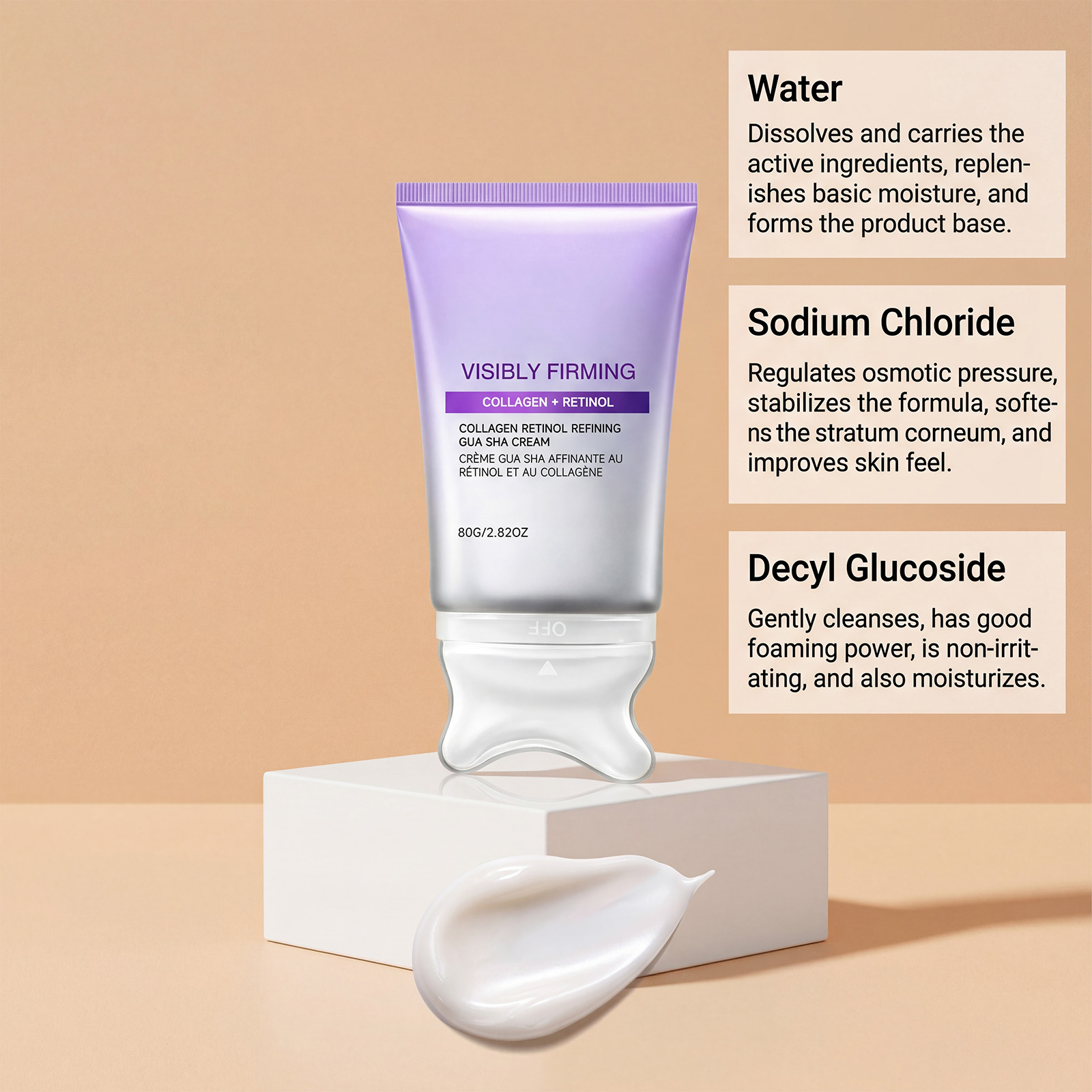 Retinol Moisturizing Massage Cream Light Hydrating Soft Refreshing Daily Care For Facial Skin Regular Skincare