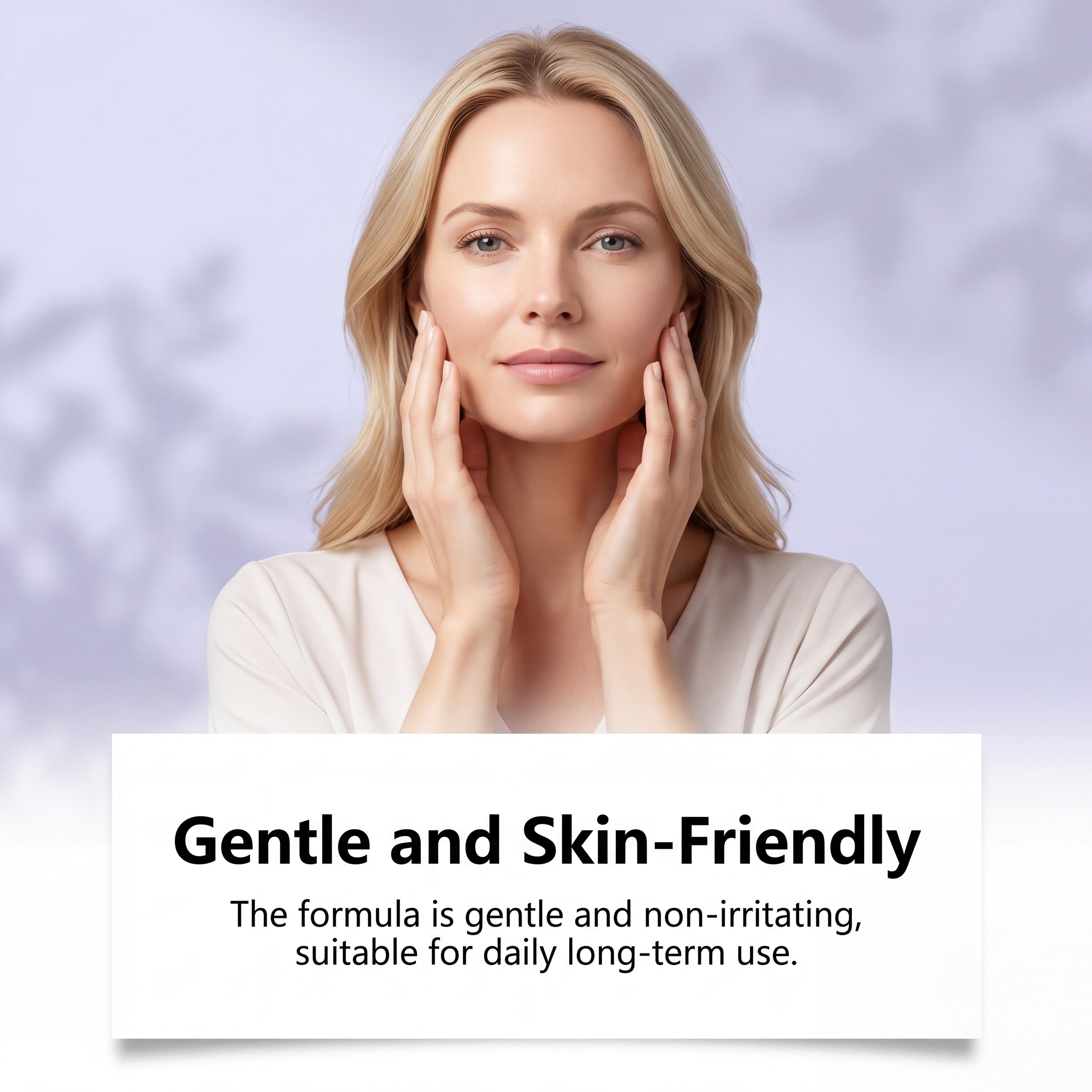 Facial Neck Cream Nurtures Contours Light Texture Quick Absorption Dual Purpose Daily Care Mild Skin Friendly Suitable All Skin Types