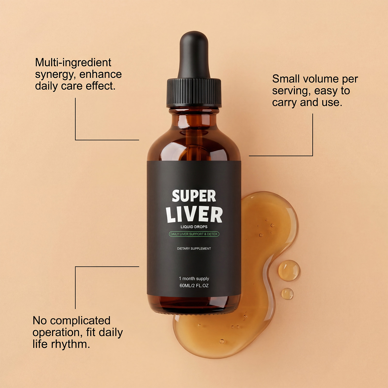 Smooth Nourish Droplets Mild Formula Nurture Boost Metabolism Comfort Body Daily Diet Nutrition Supplement Care