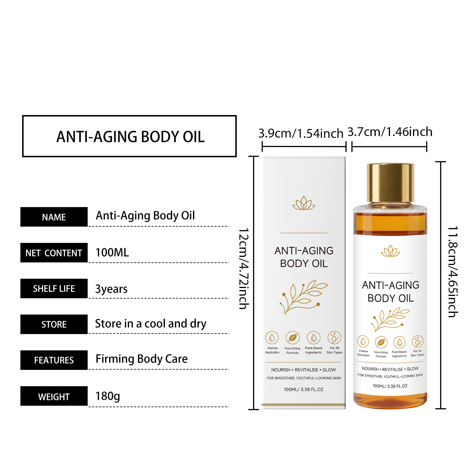 Revitalizing Nourishing Body Essential Oil Hydrating Softening Repairing Brightening Gentle Moisturizing Smoothing Soothing Daily Whole Skin Care