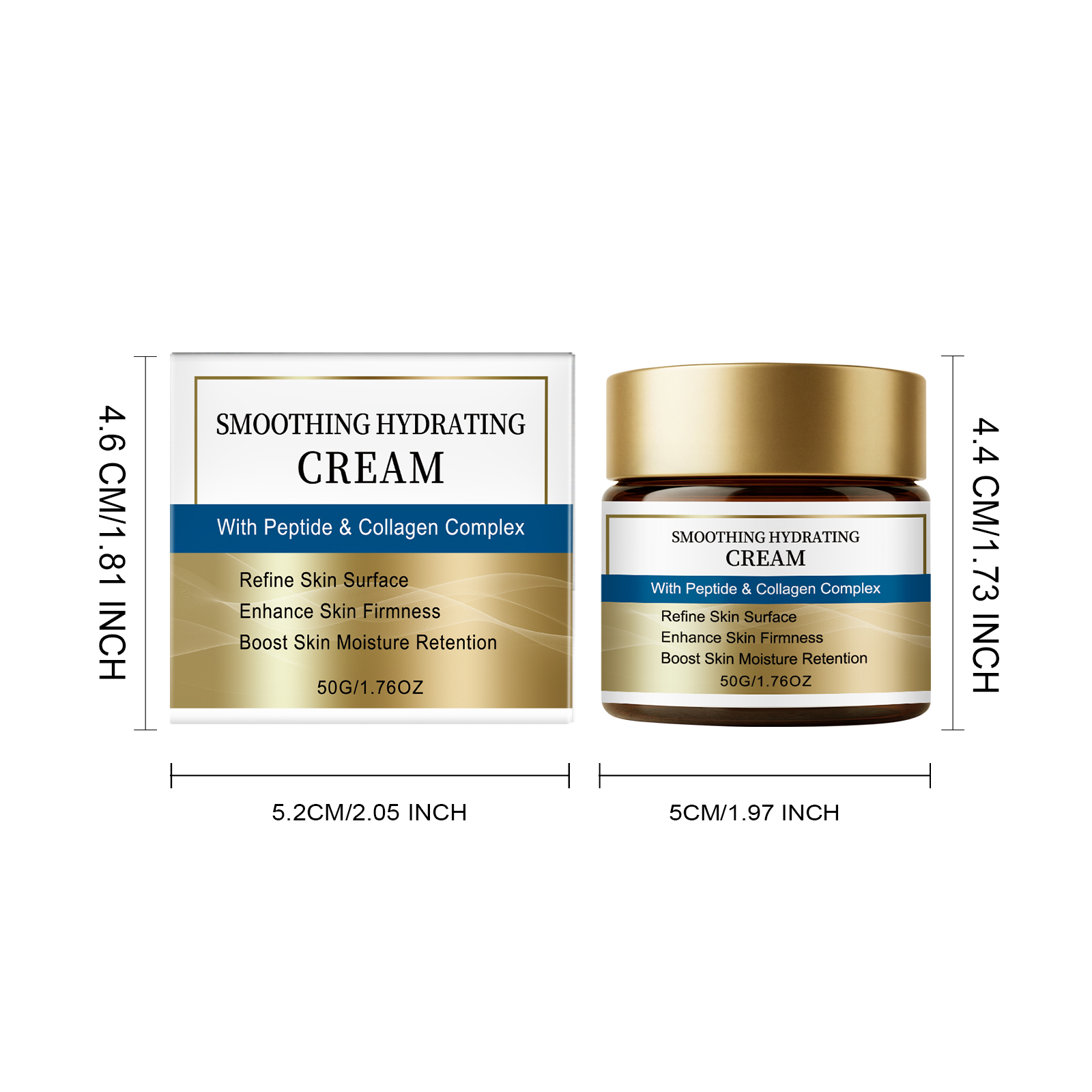 Peptide Collagen Soft Moisturizing Face Cream Nourish Refreshing Hydrating Brighten Daily Skin Care