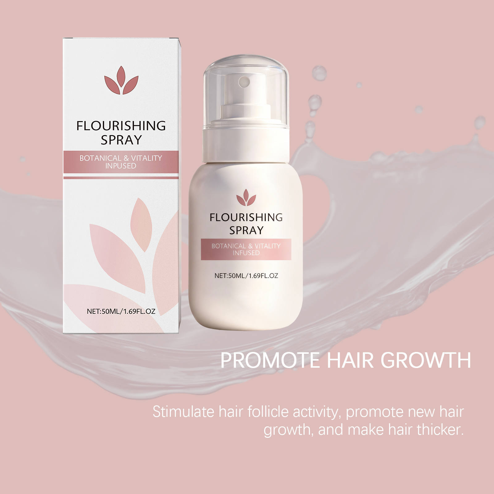 Hair Care Spray Scalp Massage Mild Nourish Root Moisturize Smooth Hair Fresh Hair Protect Daily Tender Maintain