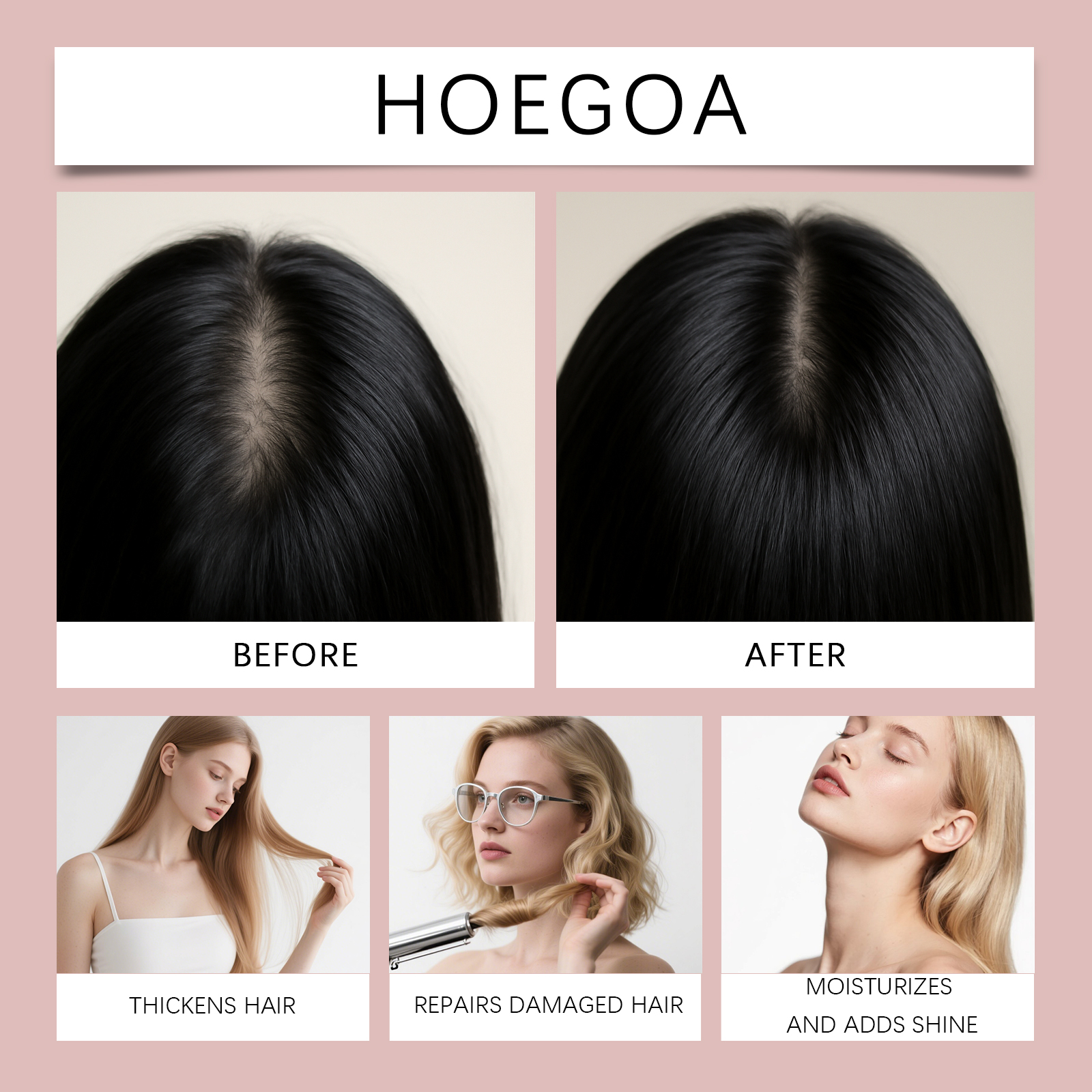 Hair Care Spray Scalp Massage Mild Nourish Root Moisturize Smooth Hair Fresh Hair Protect Daily Tender Maintain