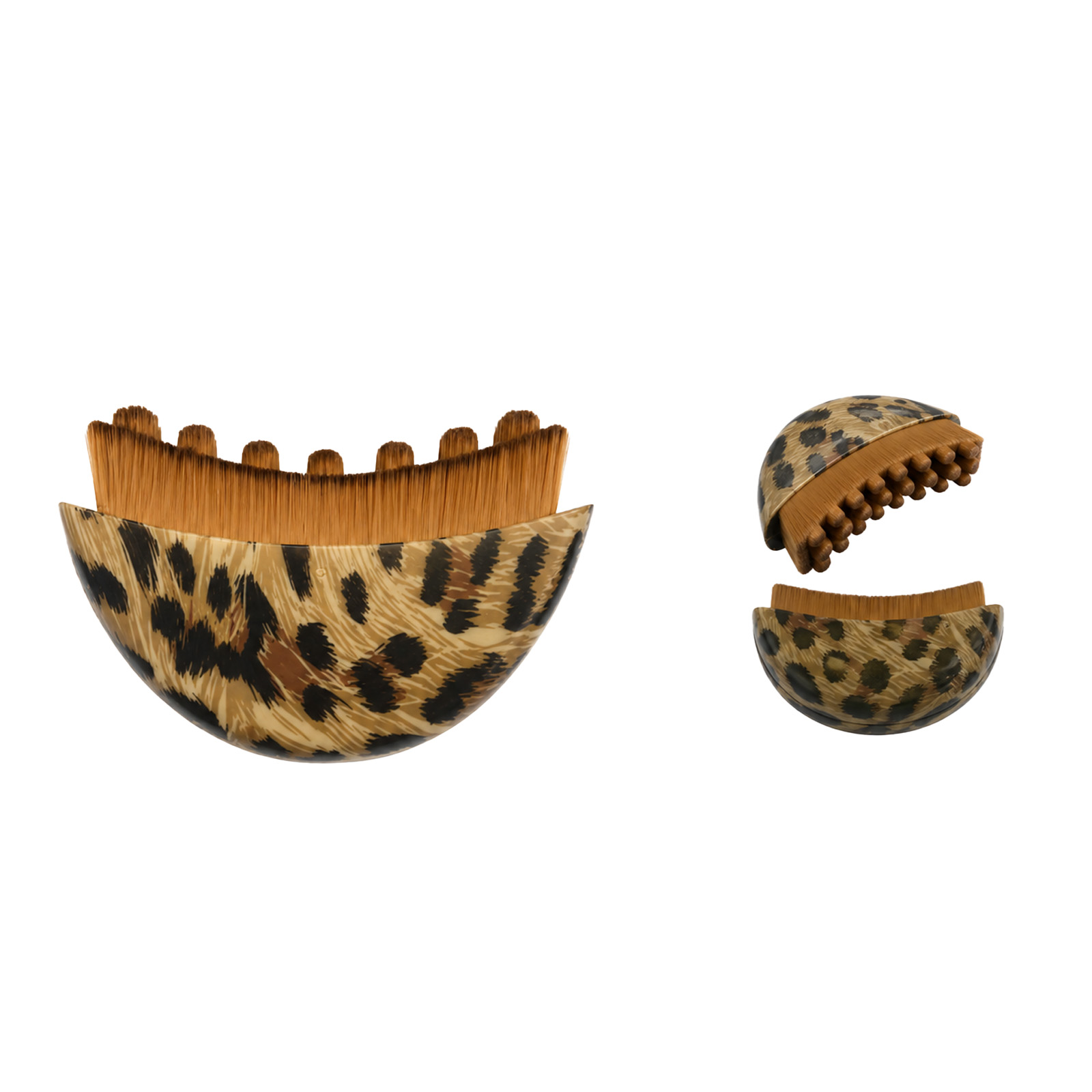 (Leopard Print) Lymphatic Contour Facial Brush Beauty Smearing Massage Skin Tool Boost Skincare Product Absorption For Face Mask Care