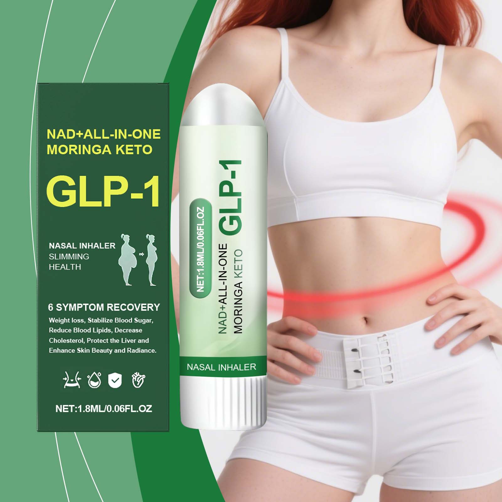 Herbal Nasal Inhaler Stick Herbal Formula Mild Skin Friendly Light Nourish Convenient Daily Body Care Rod