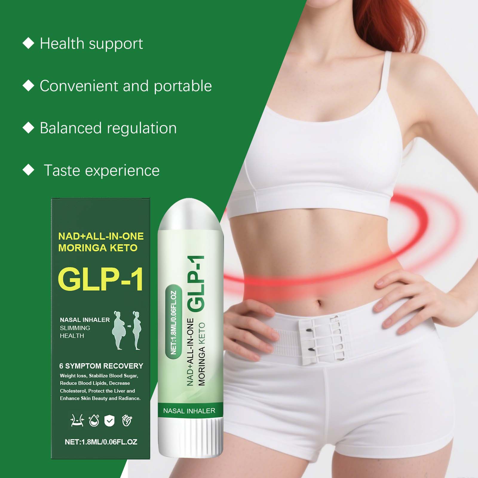 Herbal Nasal Inhaler Stick Herbal Formula Mild Skin Friendly Light Nourish Convenient Daily Body Care Rod
