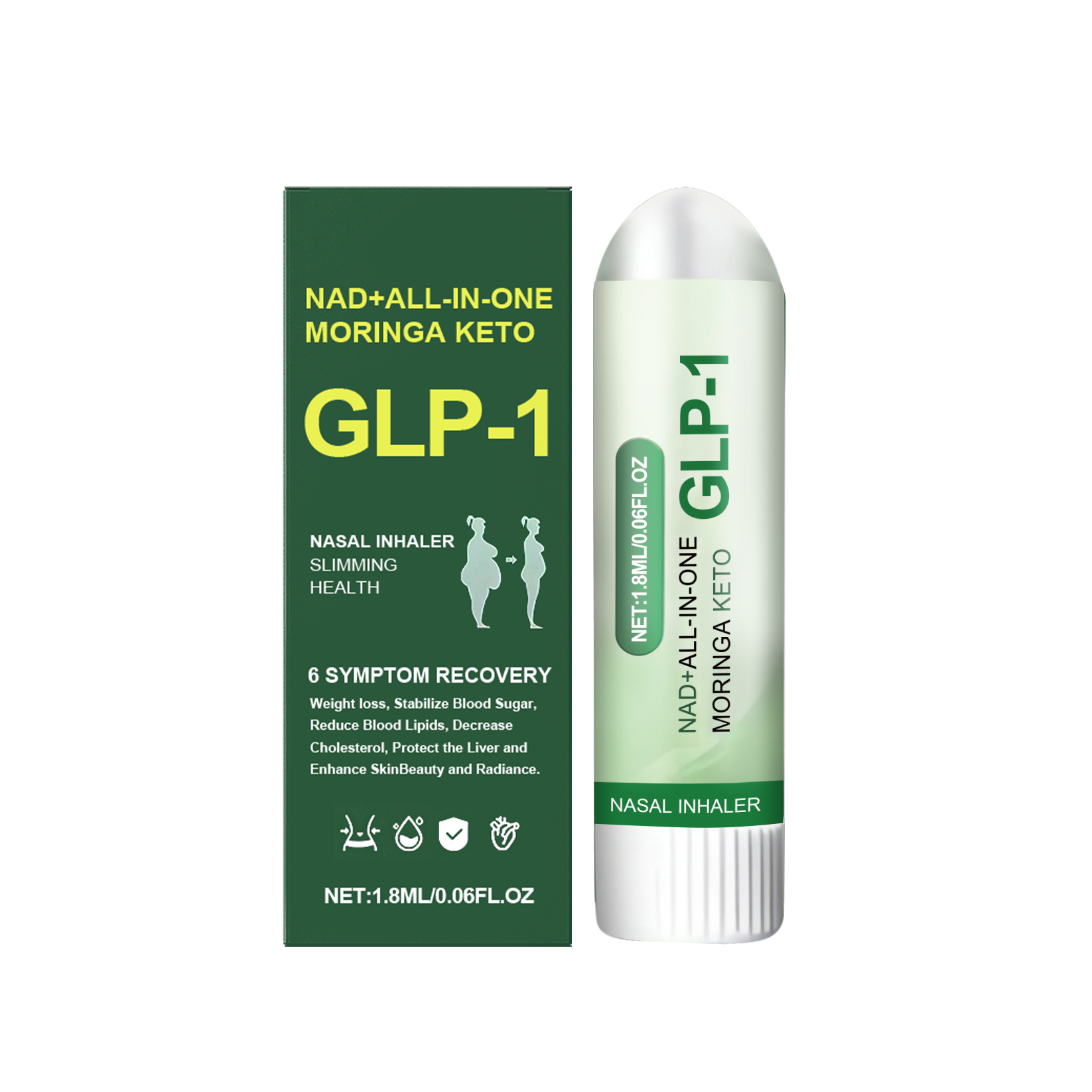 Herbal Nasal Inhaler Stick Herbal Formula Mild Skin Friendly Light Nourish Convenient Daily Body Care Rod