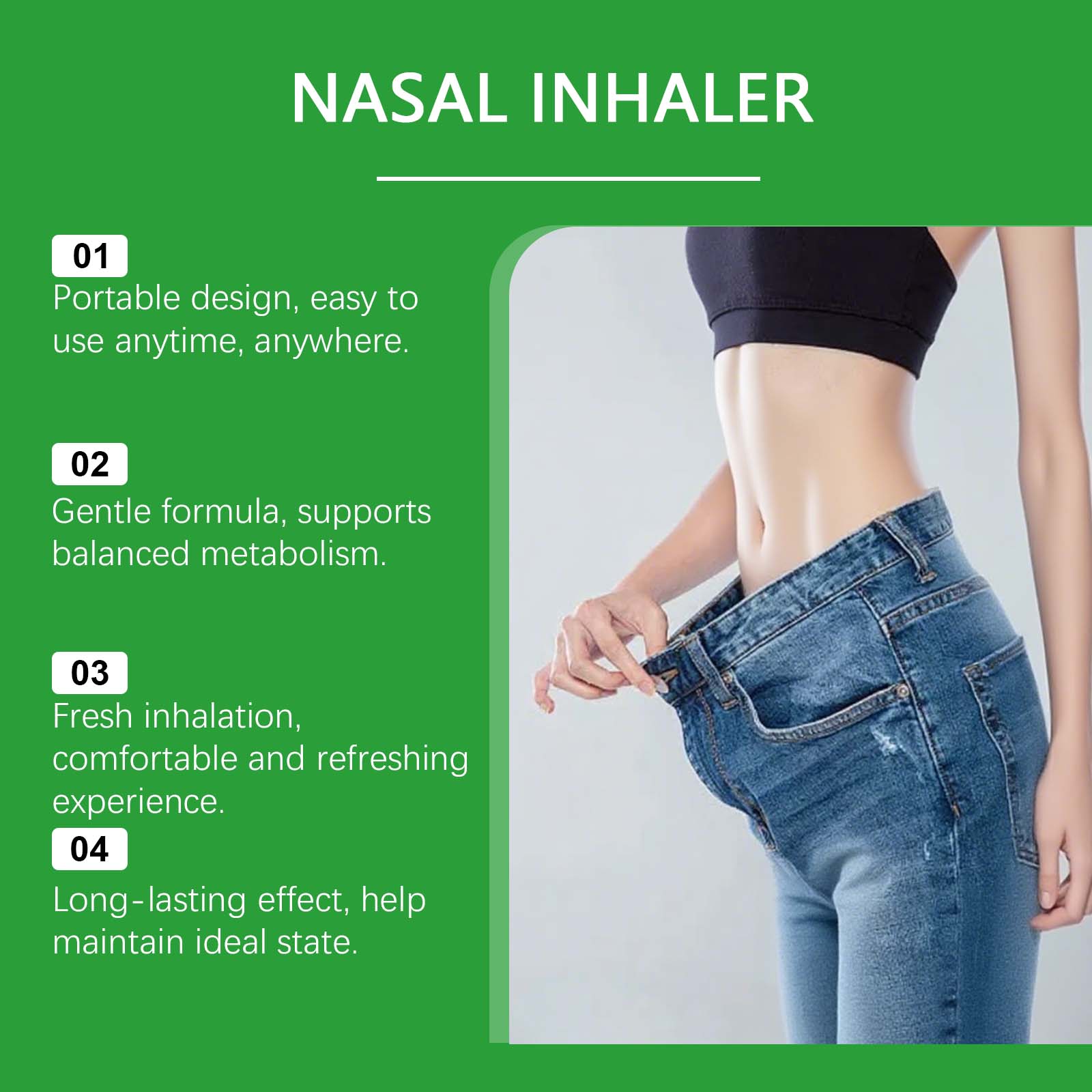 Herbal Nasal Inhaler Stick Herbal Formula Mild Skin Friendly Light Nourish Convenient Daily Body Care Rod